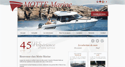 Desktop Screenshot of mottemarine.fr