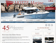 Tablet Screenshot of mottemarine.fr